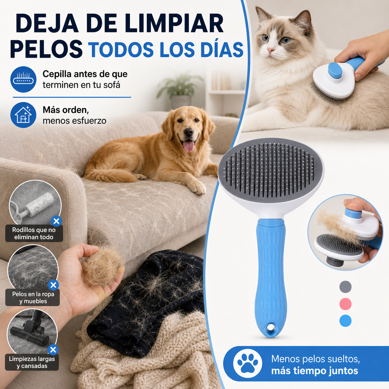 Cepillo Esquinero para Gatos | Auto-Cuidado y Entretenimiento Diario