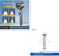 Adjustable High-Pressure Shower Head with Hose