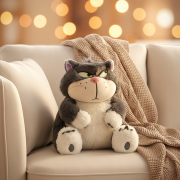 Peluche Gato Gruñón XL — Suave, Abrazable y con Mucho Carácter